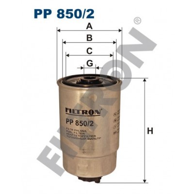 Filtro de Combustible Filtron PP850/2 Audi A4 (B5/8D), A6 (4B/C5), Skoda Superb, Volkswagen Passat (3B2/3B5), Passat (3B3/3B6)