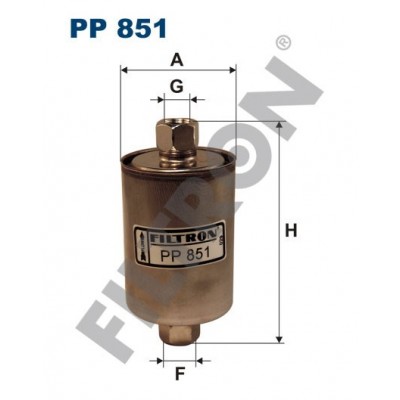 Filtro de Combustible Filtron PP851 Lada (BA3) 2107 (Toscana), 2108/2109 (Lada Samara/Lada Sputnik/Lada Diva), 21099 , 2110