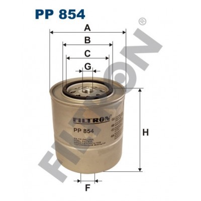 Filtro de Combustible Filtron PP854 BMW Serie 3 (E30), Serie 5 (E28), Serie 5 (E34)