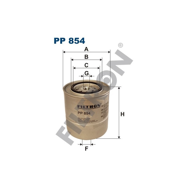 Filtro de Combustible Filtron PP854 BMW Serie 3 (E30), Serie 5 (E28), Serie 5 (E34)