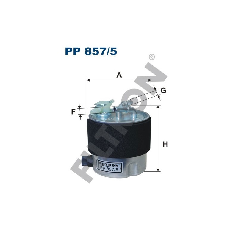 Filtro de Combustible Filtron PP857/5 Nissan Qashqai