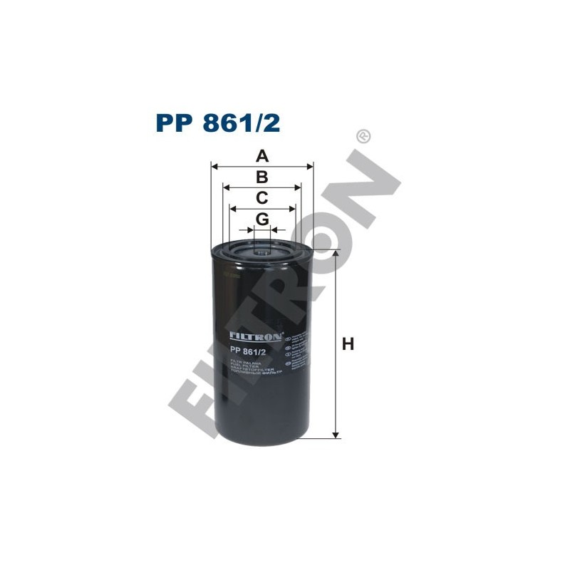 Filtro de Combustible Filtron PP861/2