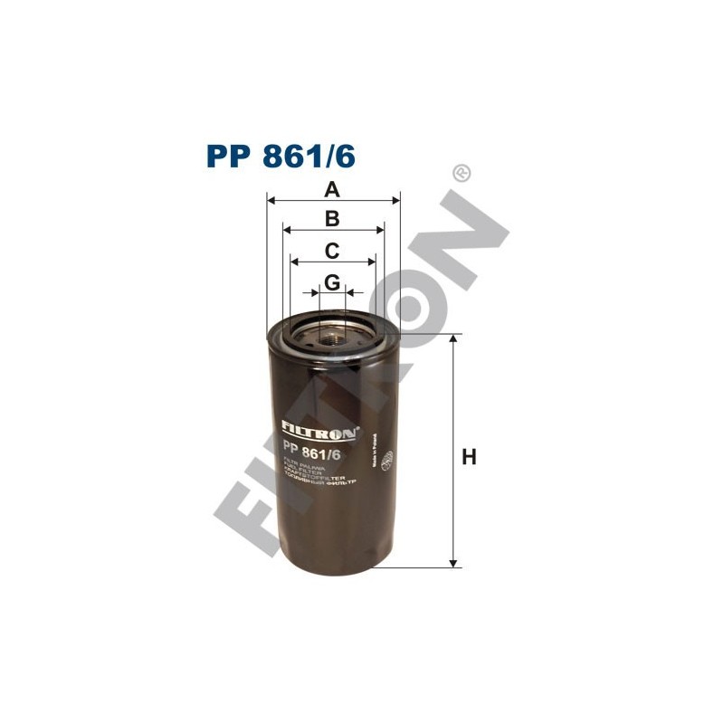 Filtro de Combustible Filtron PP861/6