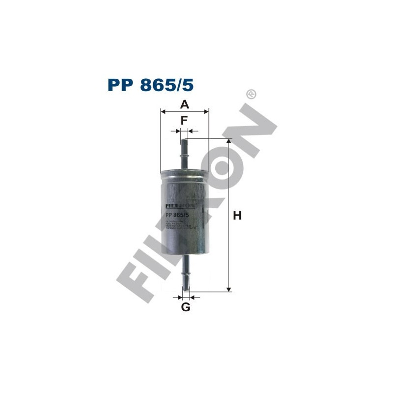 Filtro de Combustible Filtron PP865/5 Ford Focus, Focus C-Max, Focus II, Mazda 3 (BK), Volvo C30, C70 II (Cabrio), S40 II, V50