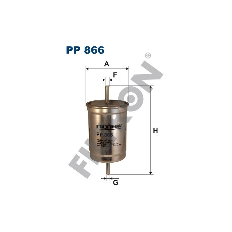 Filtro de Combustible Filtron PP866 Ford Escort V (90-92), Escort VI (92-95), Escort VII (95-00), Orion, Tourneo, Transit (92)