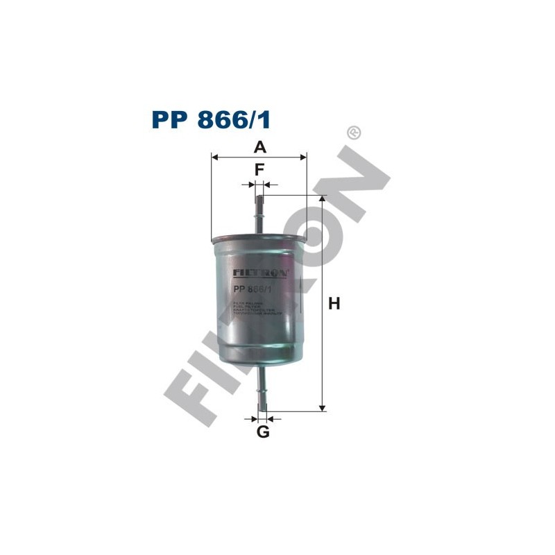 Filtro de Combustible Filtron PP866/1 Mitsubishi Pajero II, Volvo S40, S60, S80, V40, V70