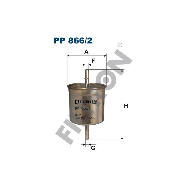 Filtro de Combustible Filtron PP866/2 Volvo S60, S80, V40, V70, XC70, XC90