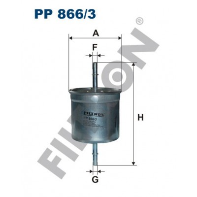Filtro de Combustible Filtron PP866/3 Volvo S60, S80, V70, XC70 II