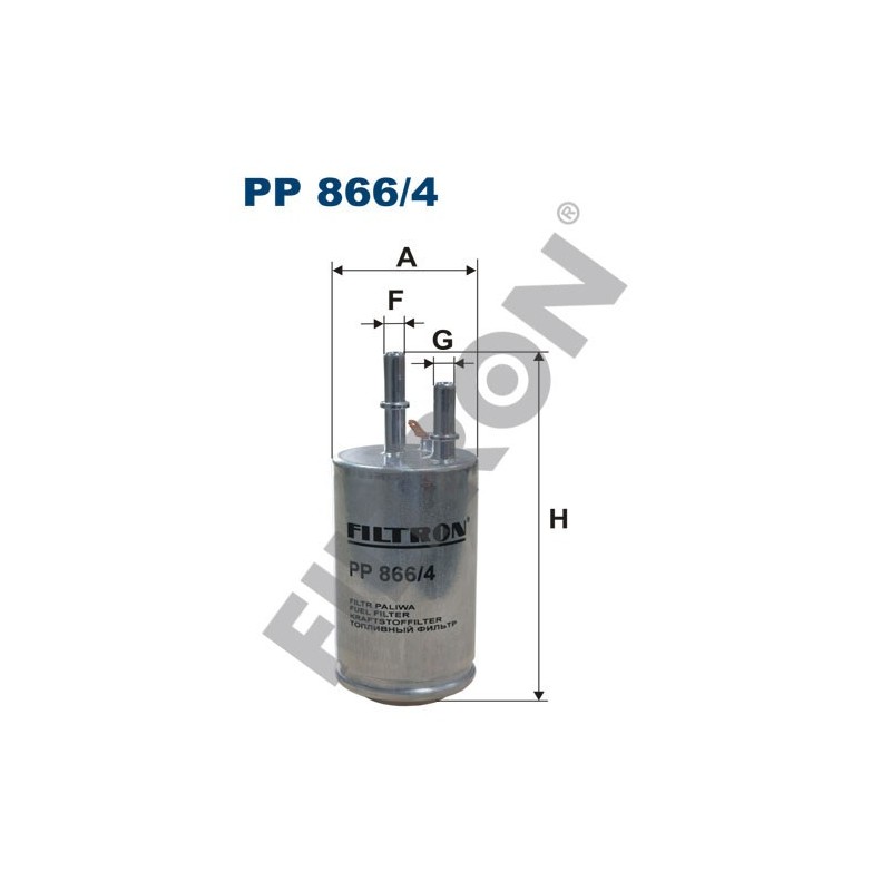 Filtro de Combustible Filtron PP866/4 Volvo S80 II, V70 II, XC60