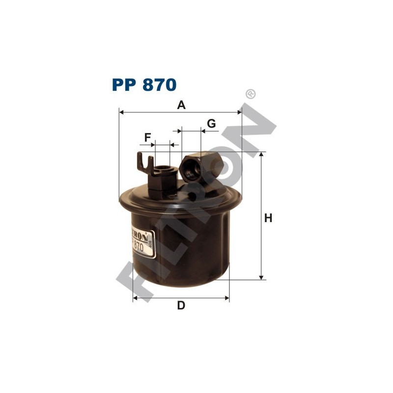 Filtro de Combustible Filtron PP870 Honda Accord IV (90-93), Accord V (93-98), Civic V, CRX Targa, Rover 600