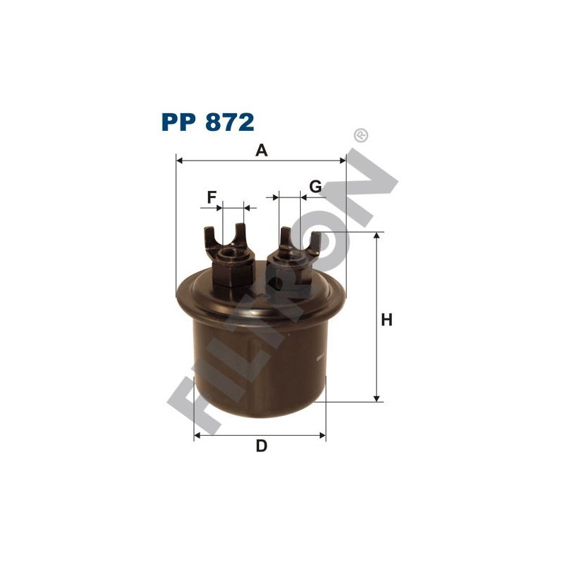 Filtro de Combustible Filtron PP872 Honda Civic IV, CRX (Civic CRX), CRX Targa