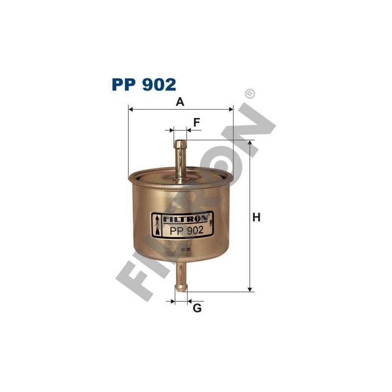 Filtro de Combustible Filtron PP902 Isuzu Aska, Gemini, Piazza, Nissan 280 ZX, 300 ZX, Pick Up, Terrano