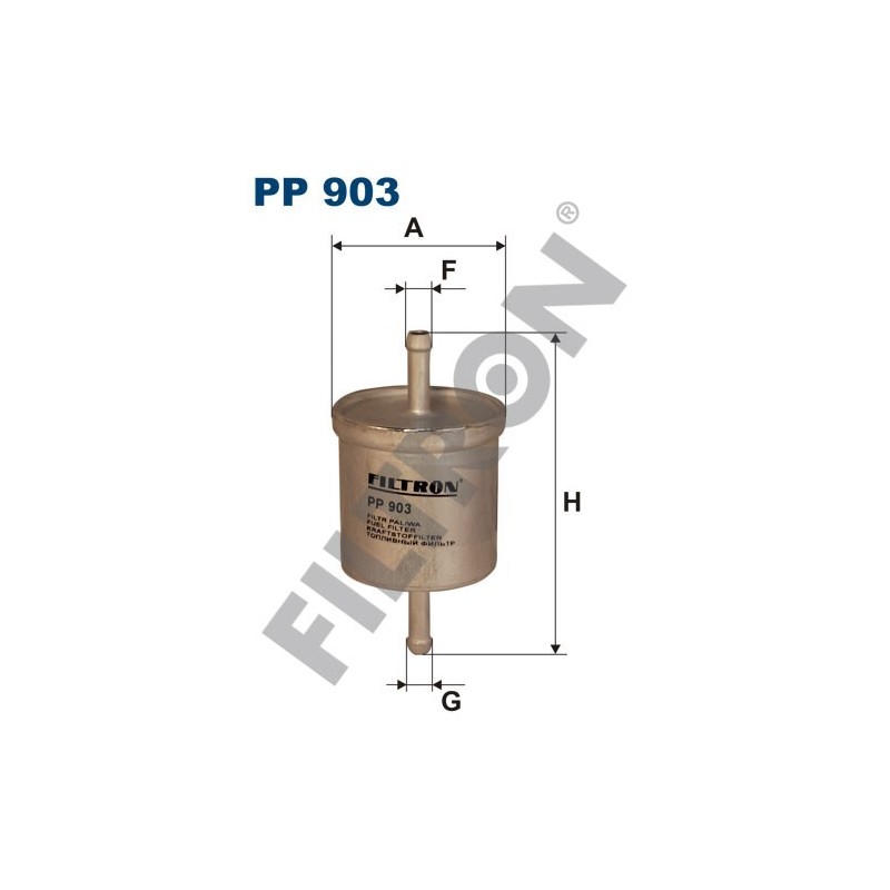 Filtro de Combustible Filtron PP903 Ford Maverick I, Infiniti, Isuzu, Nissan Almera (N15), Bluebird, Laurel, Maxima