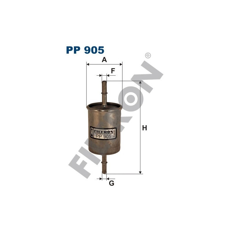 Filtro de Combustible Filtron PP905 Alfa Romeo, Audi, Daewoo, Fiat, Jaguar, Lada, Lancia, Opel, Saab, Seat, Skoda, Subaru