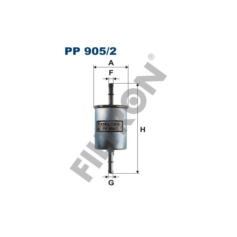 Filtro de Combustible Filtron PP905/2 Chevrolet Europe (GM) Epica, Evanda, Lacetti, Rezzo, Spark, Daewoo (Chevrolet) Lanos