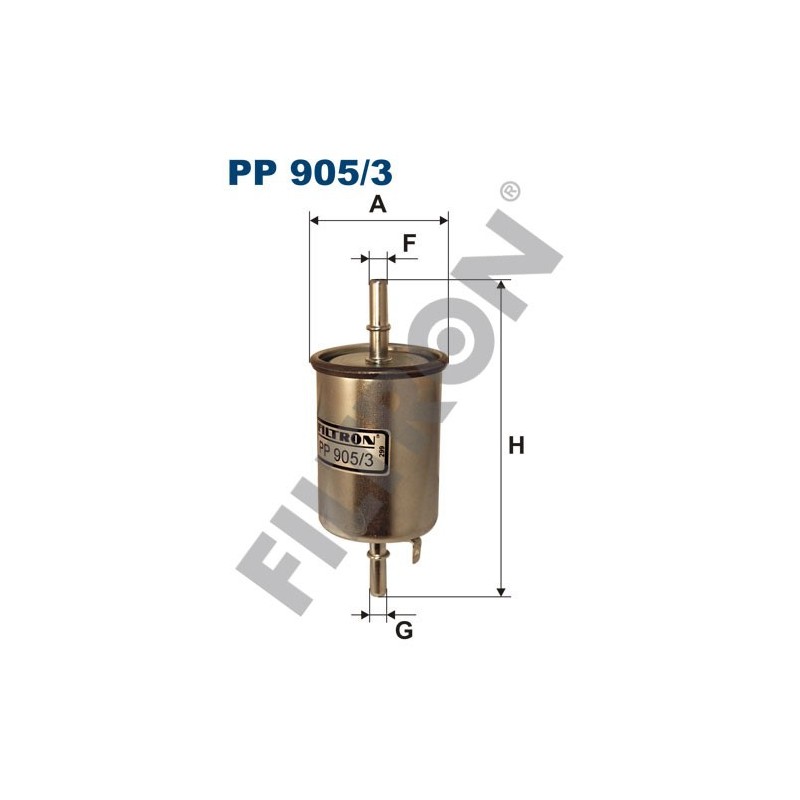 Filtro de Combustible Filtron PP905/3 Chevrolet Europe (GM) Aveo, Daewoo (Chevrolet) Kalos