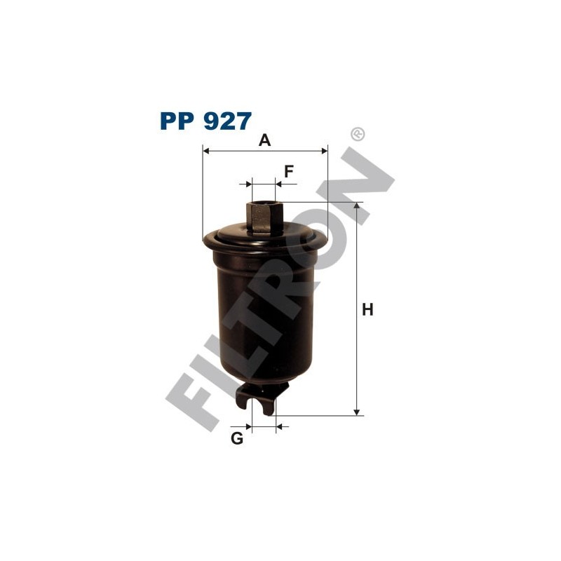 Filtro de Combustible Filtron PP927 Daihatsu Valera, Mitsubishi Colt IV, Lancer V, Toyota Avensis I, Camry FF, Carina E