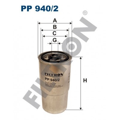 Filtro de Combustible Filtron PP940/2 BMW Serie 3 (E36), Serie 5 (E34), Serie 5 (E39), Serie 7 (E38), Landrover Freelander I