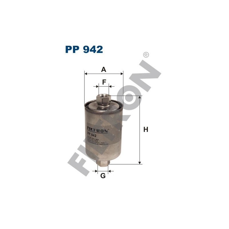 Filtro de Combustible Filtron PP942 Isuzu, Landrover Freelander I, Lotus Elise, Opel Speedster, Rover MG, MG TF, MGF, Mini