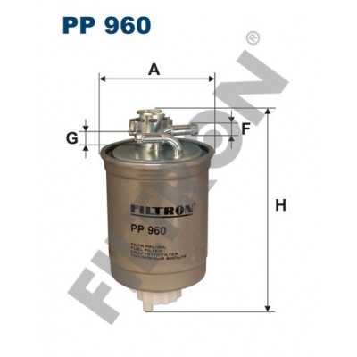 Filtro de Combustible Filtron PP960 Seat Cordoba II, Ibiza III, Inca, Volkswagen Caddy II, Polo III