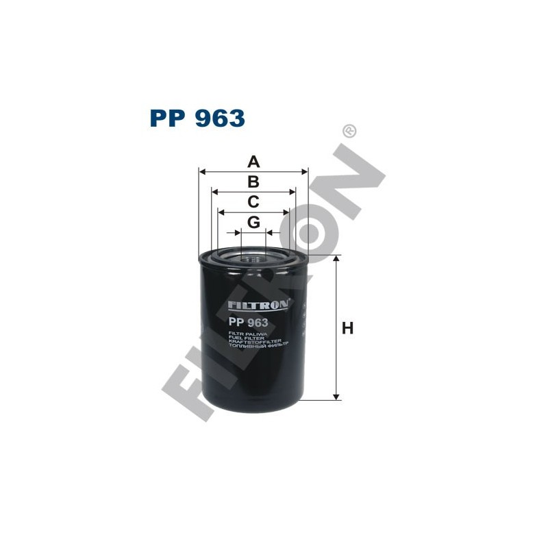 Filtro de Combustible Filtron PP963