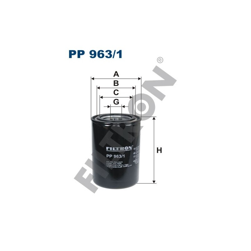 Filtro de Combustible Filtron PP963/1