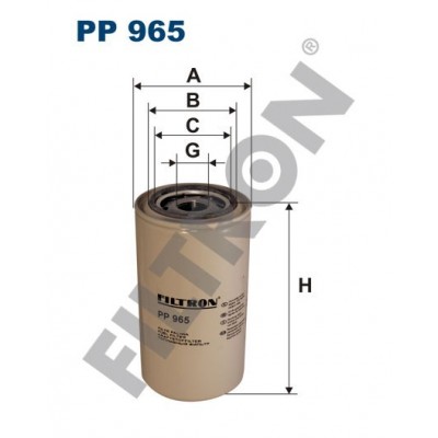 Filtro de Combustible Filtron PP965