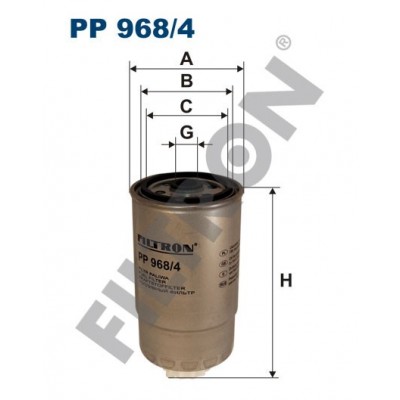 Filtro de Combustible Filtron PP968/4 Citroën Jumper II, Fiat Ducato 2002, Peugeot Boxer II