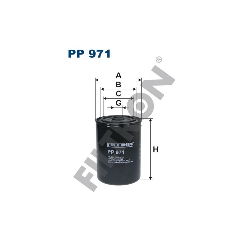 Filtro de Combustible Filtron PP971