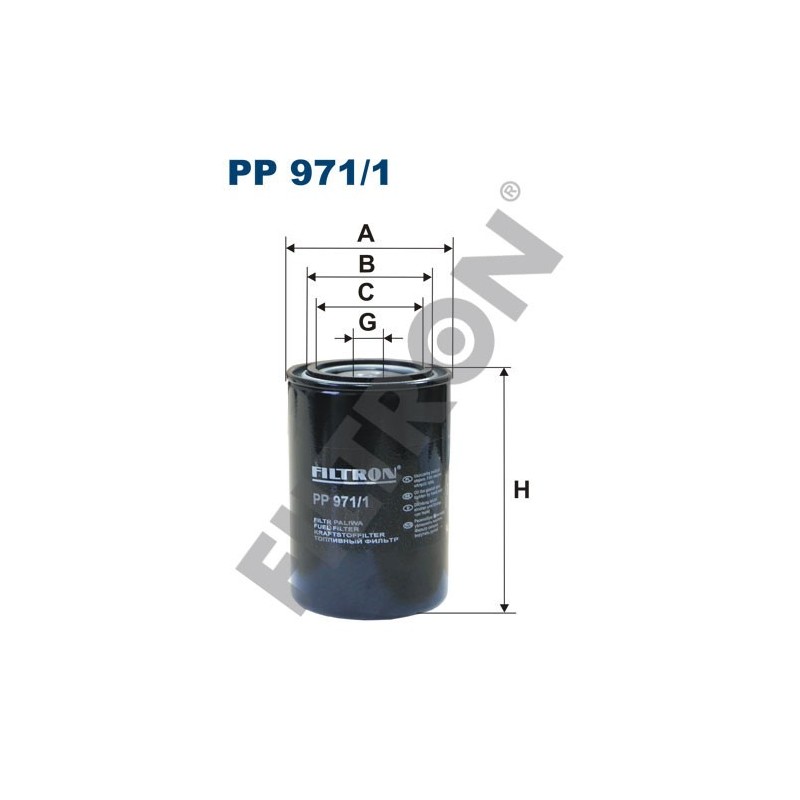 Filtro de Combustible Filtron PP971/1