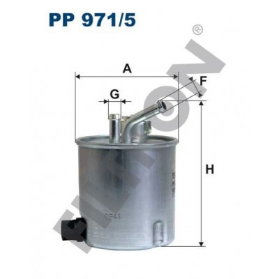 Filtro de Combustible Filtron PP971/5 Renault (RVI) Maxity, Nissan Cabstar III, X-Trail