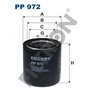 Filtro de Combustible Filtron PP972 Isuzu Trooper, Opel Monterey B