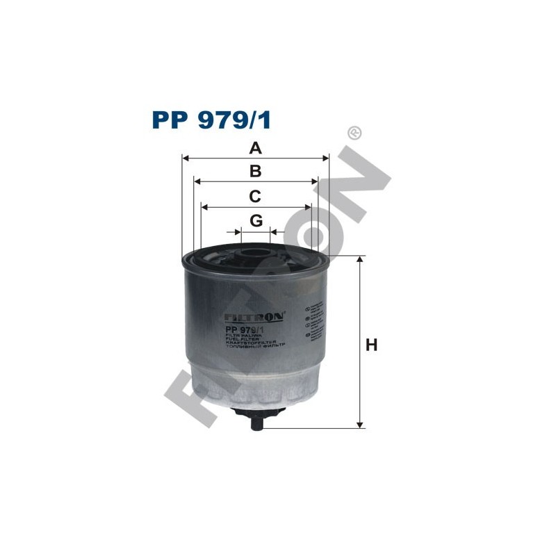 Filtro de Combustible Filtron PP979/1 Hyundai Accent II, Getz, Matrix