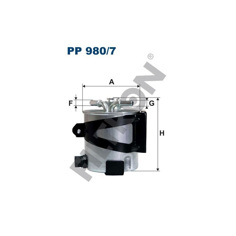 Filtro de Combustible Filtron PP980/7 Renault Megane II, Scenic II