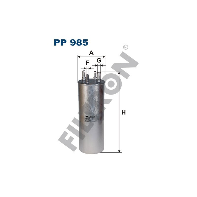 Filtro de Combustible Filtron PP985 Volkswagen Caravelle (T5), Caravelle (T6), Touareg, Transporter (T5), Transporter (T6)