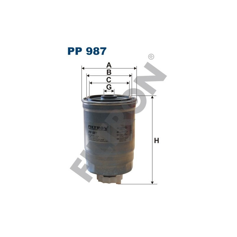 Filtro de Combustible Filtron PP987 Saab 9-3 (II/YS3F), 9-5