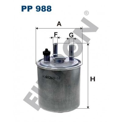 Filtro de Combustible Filtron PP988 Renault Kangoo II, Laguna III, Twingo II