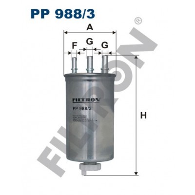 Filtro de Combustible Filtron PP988/3 Dacia Duster II, Logan, Sandero