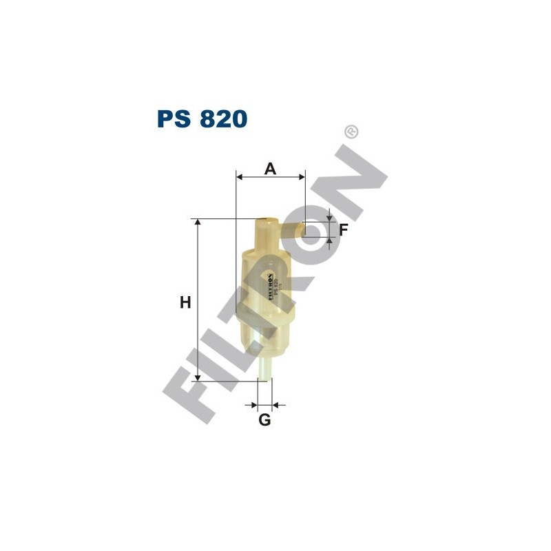 Filtro de Combustible Filtron PS820 Evobus, John Deere, Mercedes Unimog, , Mercedes 200, 220, 240, 250, 290, 300, 350