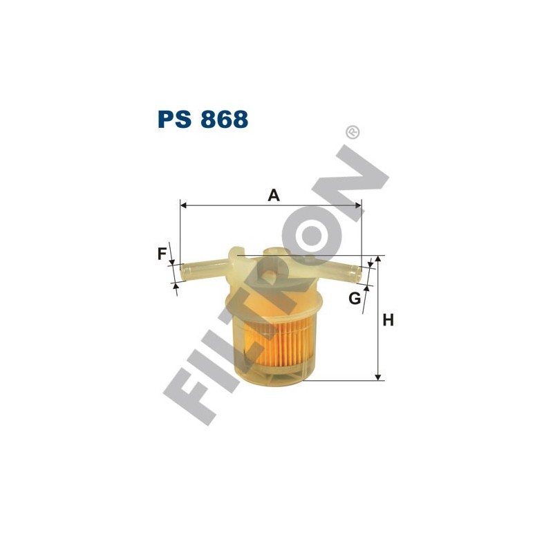 Filtro de Combustible Filtron PS868 Honda Accord III (85-89), Accord IV (90-93), Civic IV, Prelude