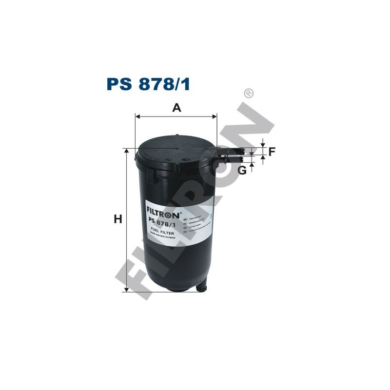 Filtro de Combustible Filtron PS878/1 Irisbus Daily Citis, Iveco Daily V/Ecodaily, Mitsubishi Canter VIII