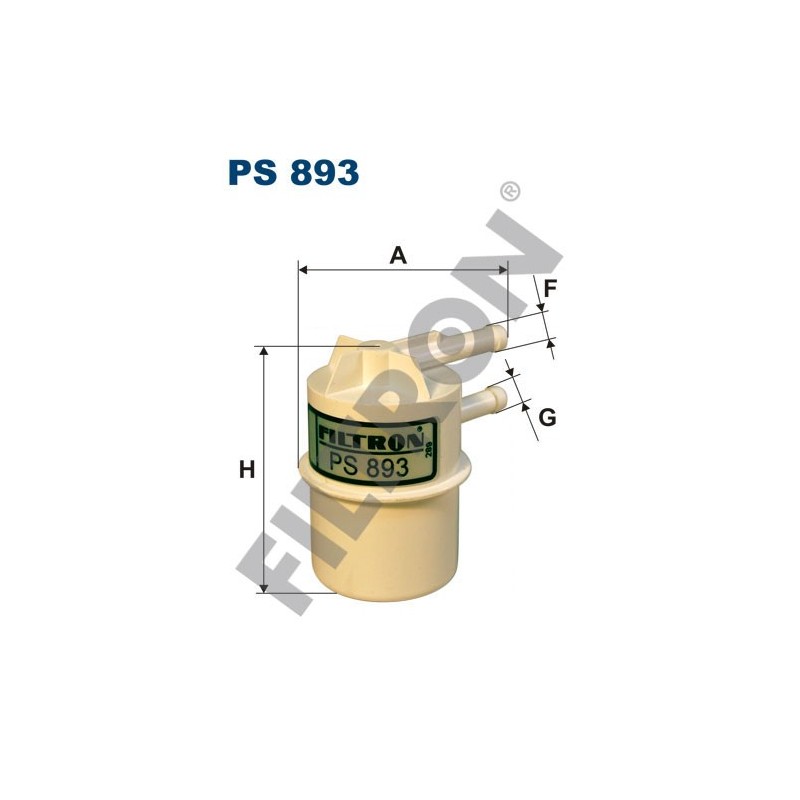 Filtro de Combustible Filtron PS893 Mitsubishi Colt II, Colt III, Delicia, Galant III (84-87), Galant IV (87-92)