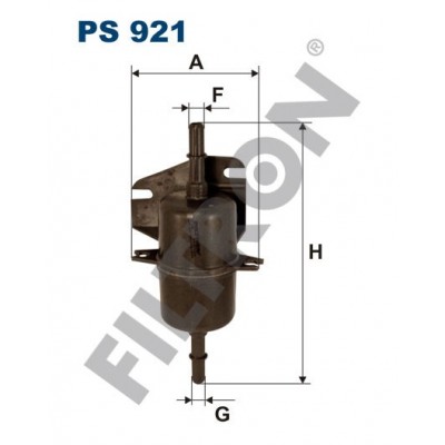 Filtro de Combustible Filtron PS921 Fiat Albea, Palio, Seicento, Siena, Strada, Uno