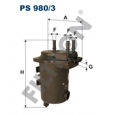 Filtro de Combustible Filtron PS980/3 Renault Megane II, Scenic II