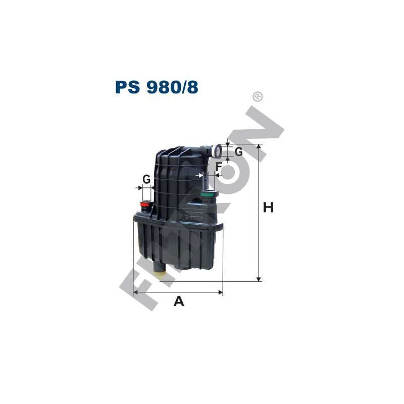 Filtro de Combustible Filtron PS980/8 Renault Clio III, Modus