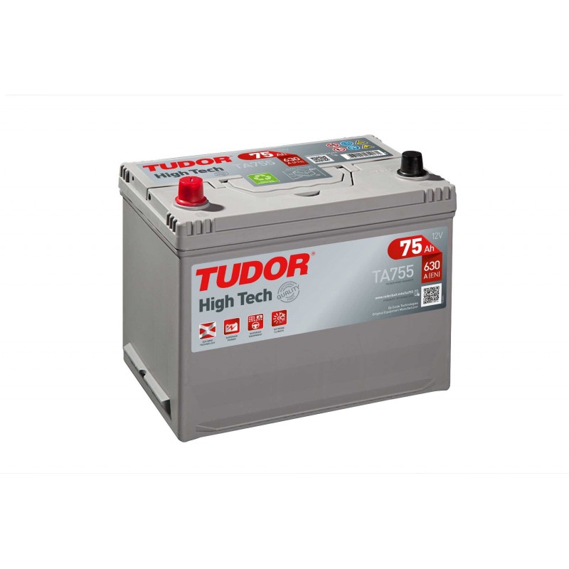 Batería TUDOR HIGH-TECH TA755 75Ah 630A