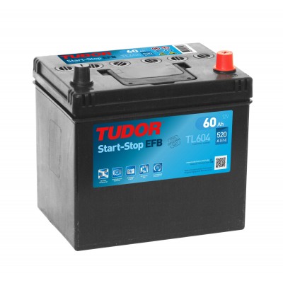 Batería TUDOR START-STOP EFB TL604 60Ah 520A
